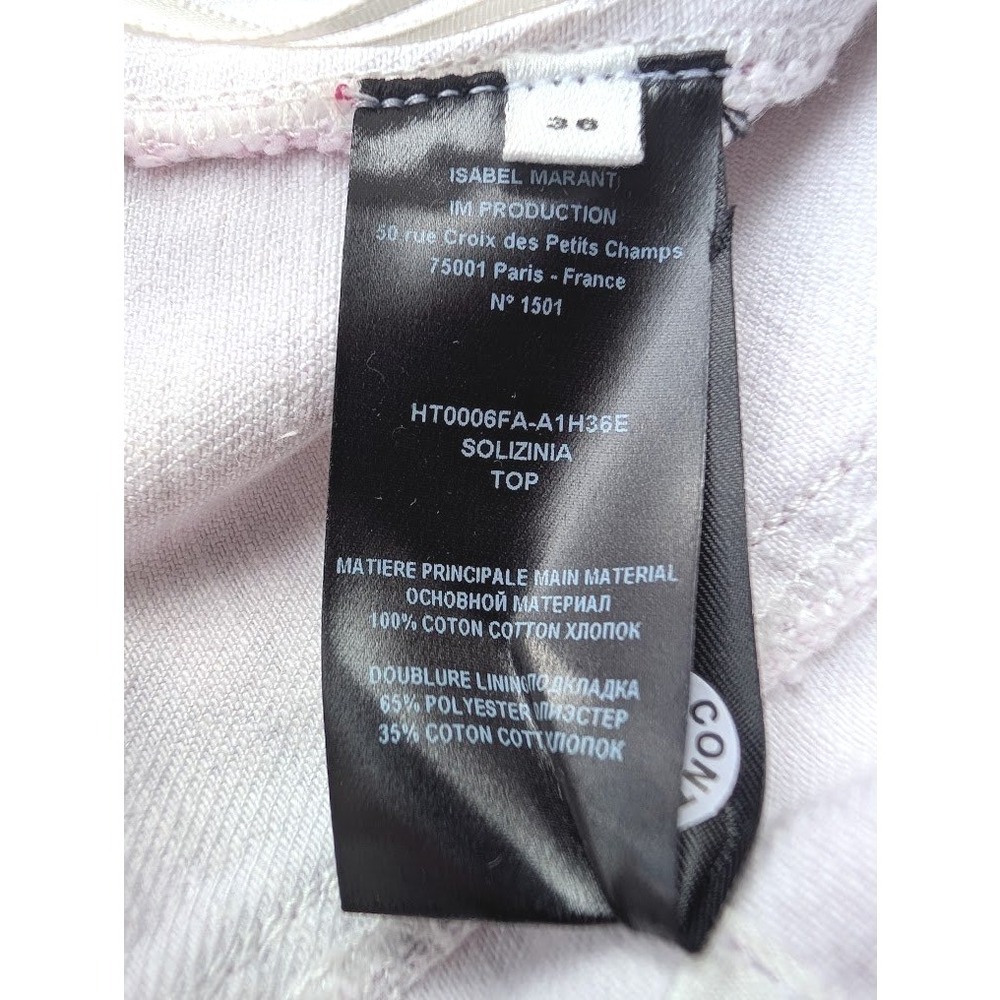 NWT Isabel Marant‎ Etoile Solizinia Tie Dye Peplum Corset Top Mulberry Size 36 - Picture 6 of 10
